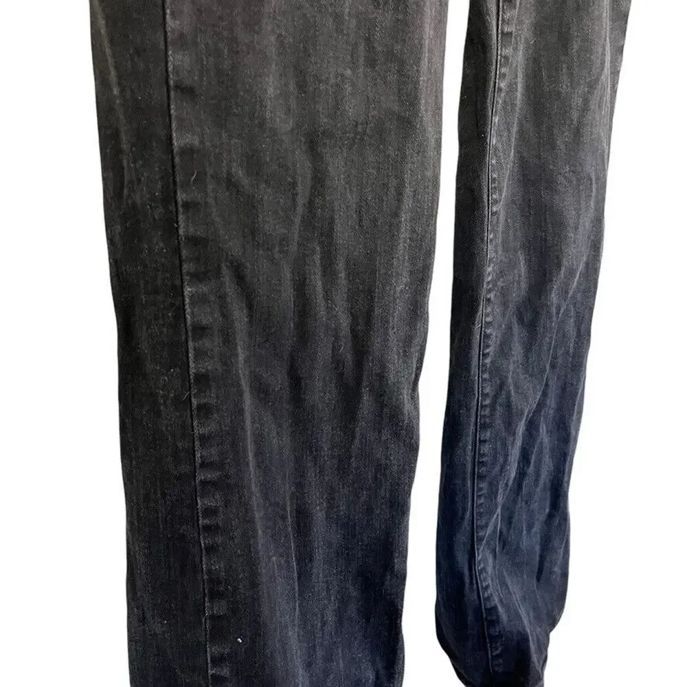 J Crew Womens Bootcut Boot Cut Black Wash Mid Rise Stretch Jeans sz 31 x 32